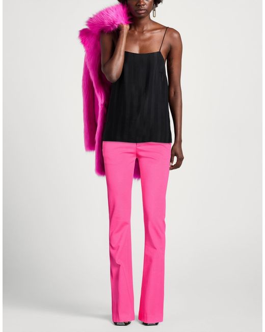Dondup Pink Fuchsia Pants Viscose, Polyamide, Elastane