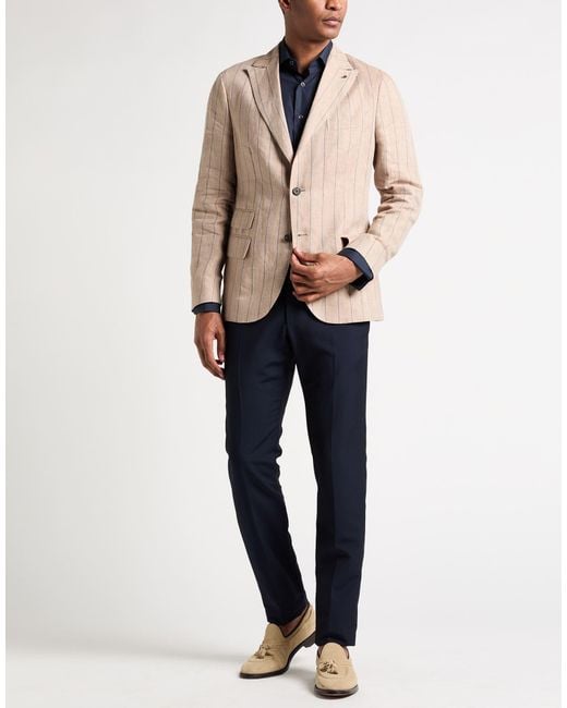 Peserico Natural Blazer Linen for men