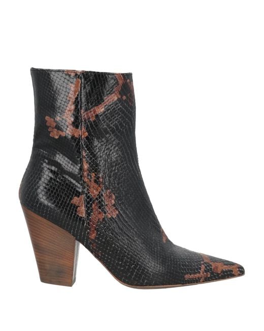 NCUB Black Ankle Boots Leather