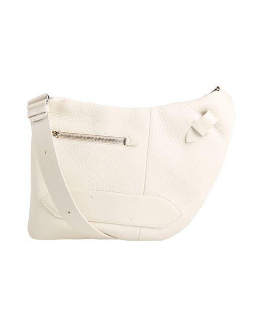 Maison Margiela Natural Cream Cross-Body Bag Leather