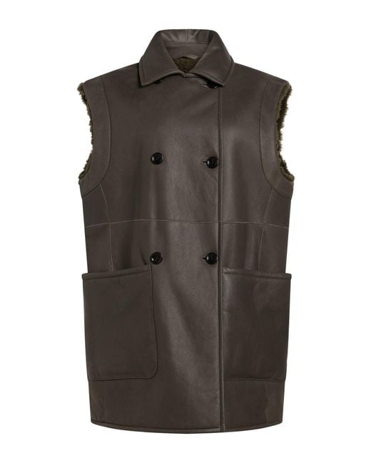 Max Mara Brown Shearling & Teddy