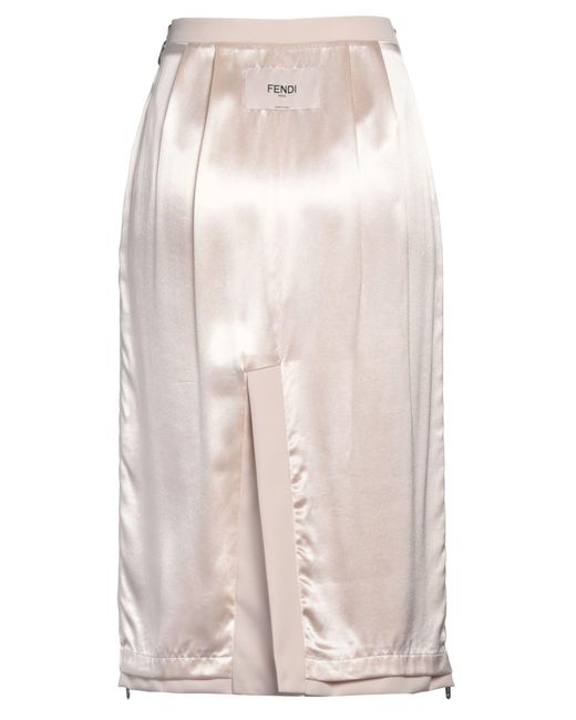 Fendi White Midi Skirt