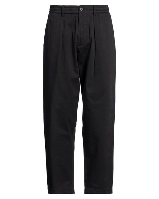 Universal Works Black Pants Cotton for men