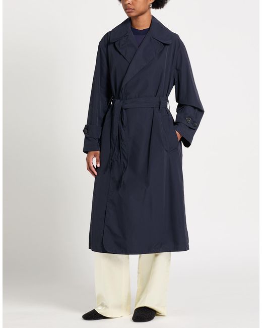 Add Blue Overcoat & Trench Coat