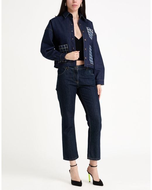Amiri Blue Denim Outerwear Cotton