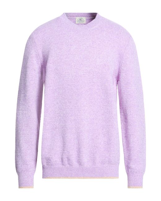 M.Q.J. Purple Sweater Viscose, Polyamide for men