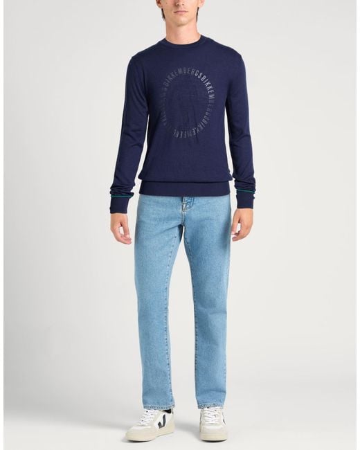 Bikkembergs Blue Sweater Wool, Acrylic for men