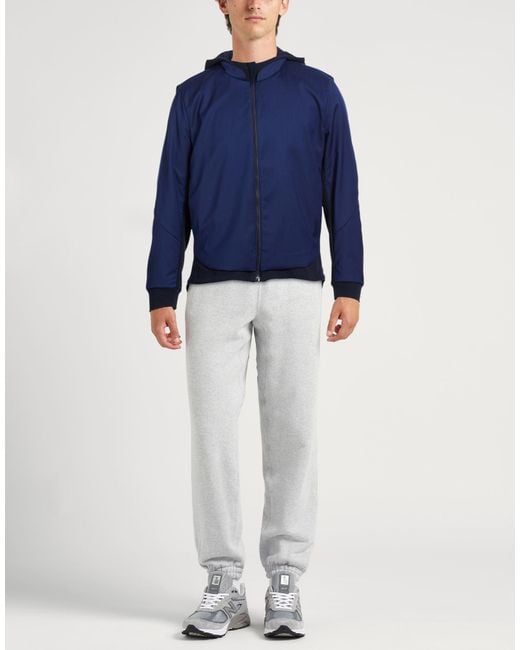 Sease Blue Jacket Wool, Nylon for men