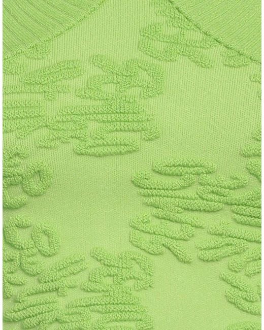 Semicouture Green Top Cotton, Polyamide, Elastane