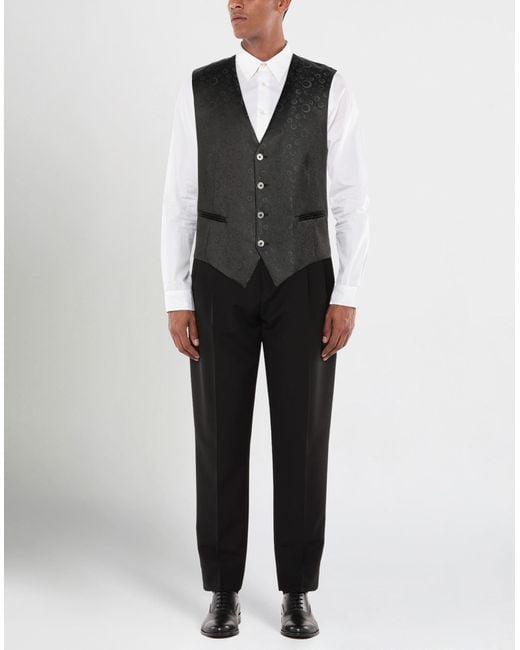 Angelo Nardelli Black Waistcoat for men
