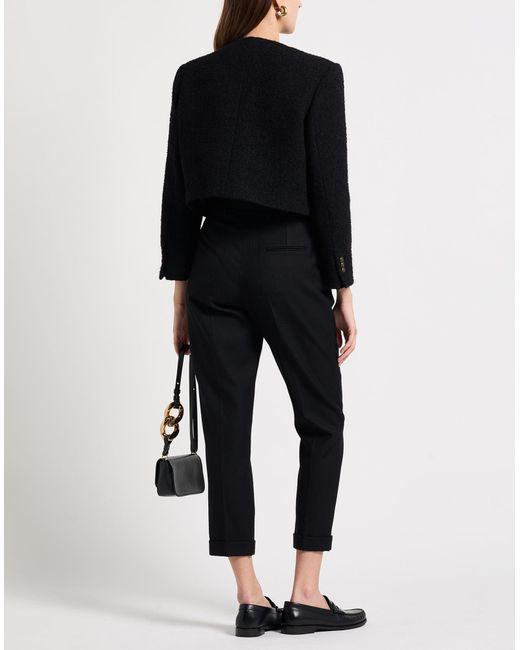 Sandro Black Jacket Cotton, Synthetic Fibers, Wool, Polyamide, Alpaca Wool