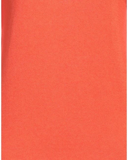 Woolrich Orange Turtleneck Cotton, Elastane