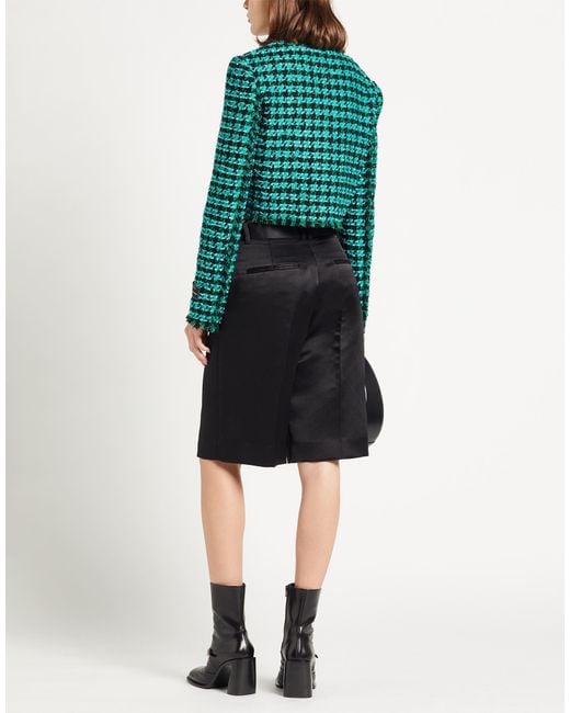 MSGM Green Jacket Cotton, Acrylic, Polyester, Wool, Viscose