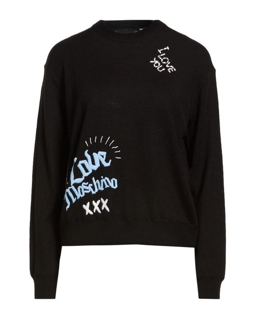 Pullover Love Moschino de color Black