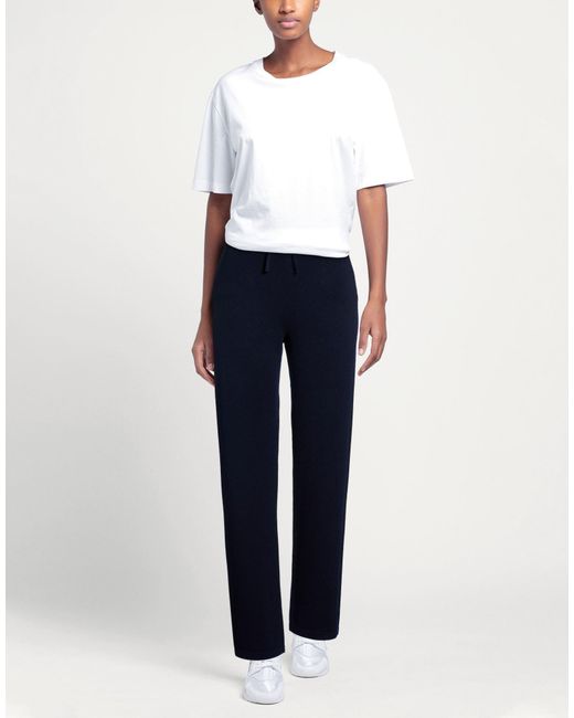 Alpha Studio Blue Midnight Pants Wool, Cashmere
