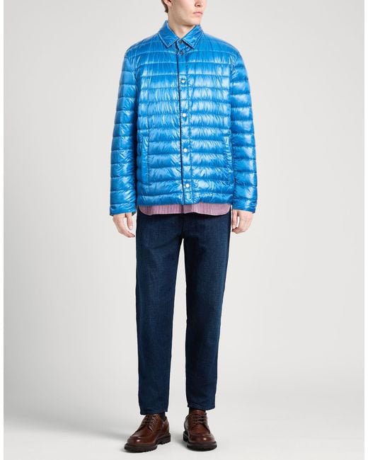 Herno Blue Puffer Polyamide for men