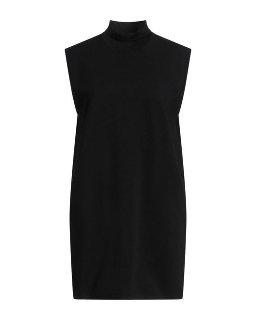 Max Mara Black Mini Dress Virgin Wool