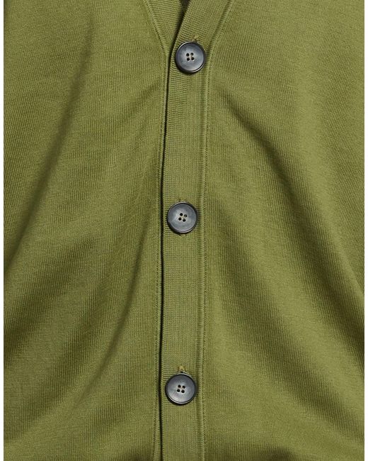 Alpha Studio Green Cardigan Cotton for men