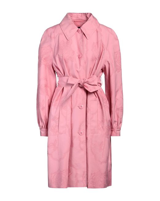 Boutique Moschino Pink Overcoat & Trench Coat