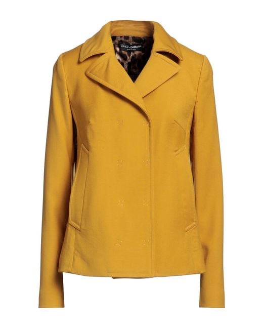 Dolce & Gabbana Yellow Coat