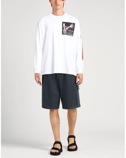 WOOD WOOD White T-Shirt Cotton for men