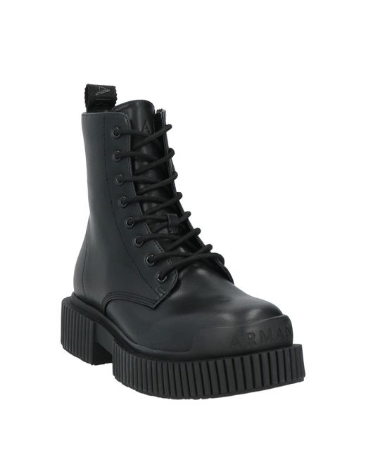 ARMANI EXCHANGE Black Ankle Boots