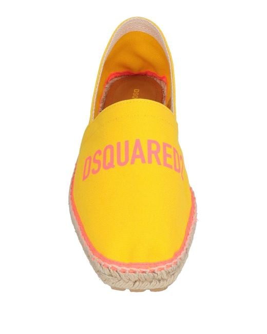DSquared² Yellow Espadrilles for men
