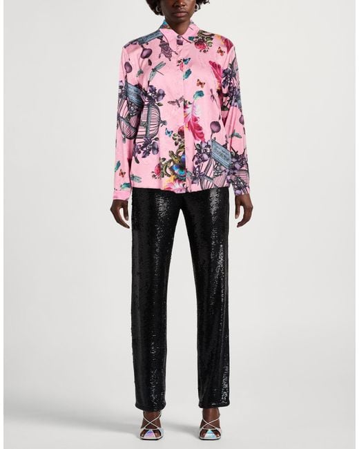 Versace Jeans Couture Pink Shirt Viscose, Elastane