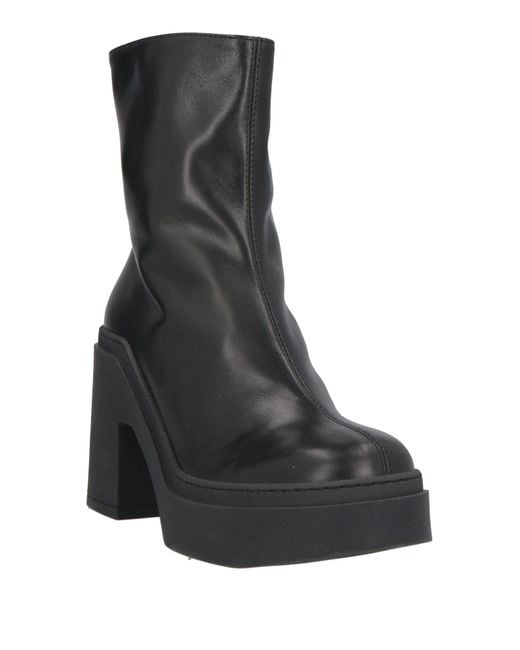 POESIE VENEZIANE Black Ankle Boots Leather