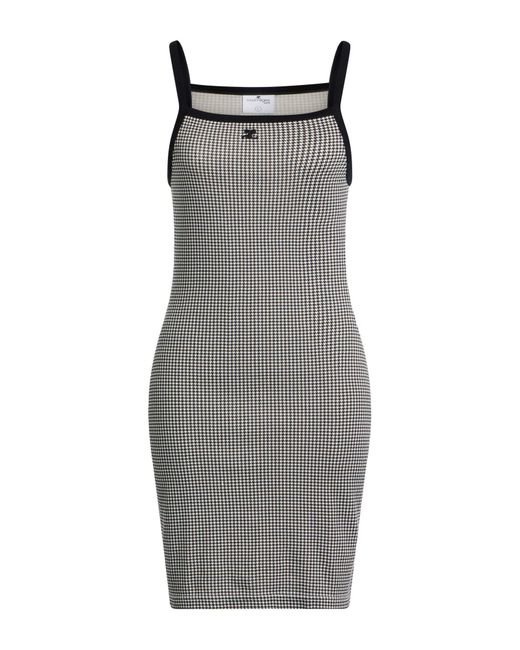 Courreges Gray Mini Dress Cotton