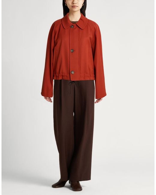 Tod's Red Rust Jacket Virgin Wool