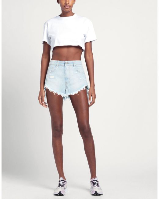 Twinset Blue Denim Shorts