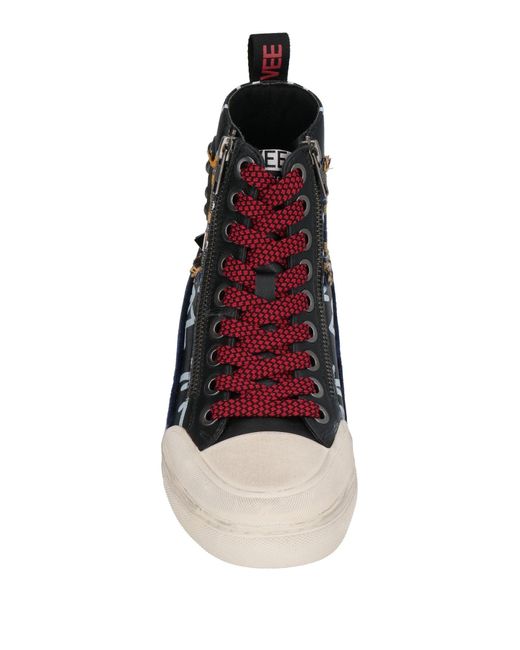 Emanuélle Vee Blue Sneakers Leather