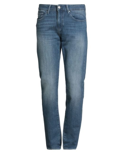 ARMANI EXCHANGE Blue Jeans Cotton, Polyester, Elastane for men