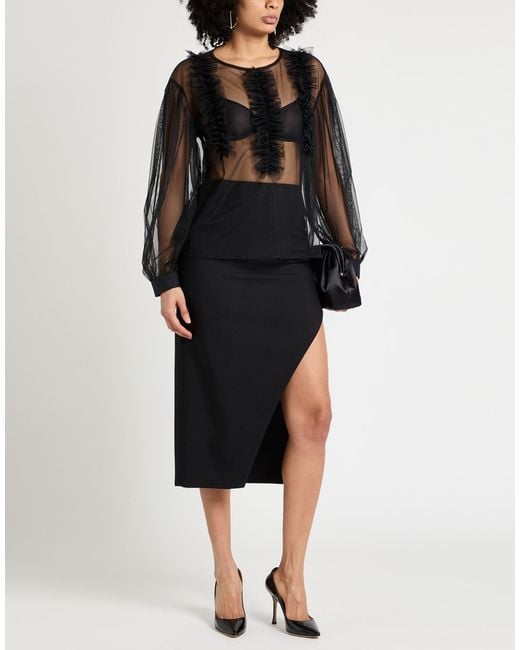 Kaos Black Top Polyester, Cotton