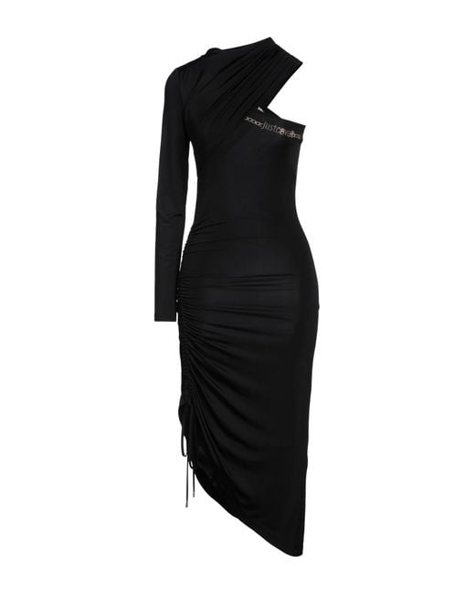 Just Cavalli Black Midi Dress