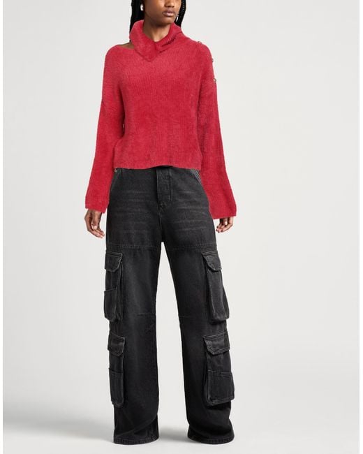 Gaelle Paris Red Turtleneck Polyamide