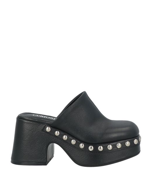 CURIOSITÉ Black Mules & Clogs