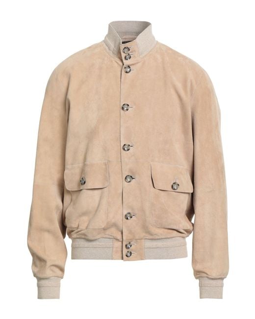 THE JACK AND JACKIE LEATHERS Natural Jacket Leather for men