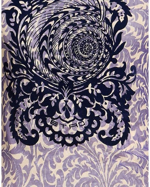Etro Purple Midi Dress Polyamide, Elastane