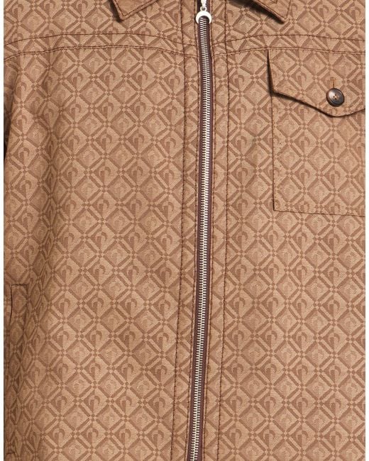 MARINE SERRE Brown Jacket Polyester, Wool, Elastane for men
