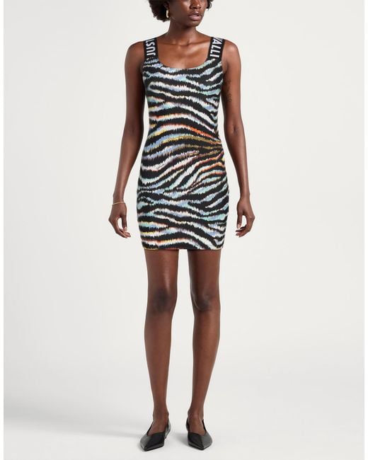 Just Cavalli Black Mini Dress Polyamide, Elastane