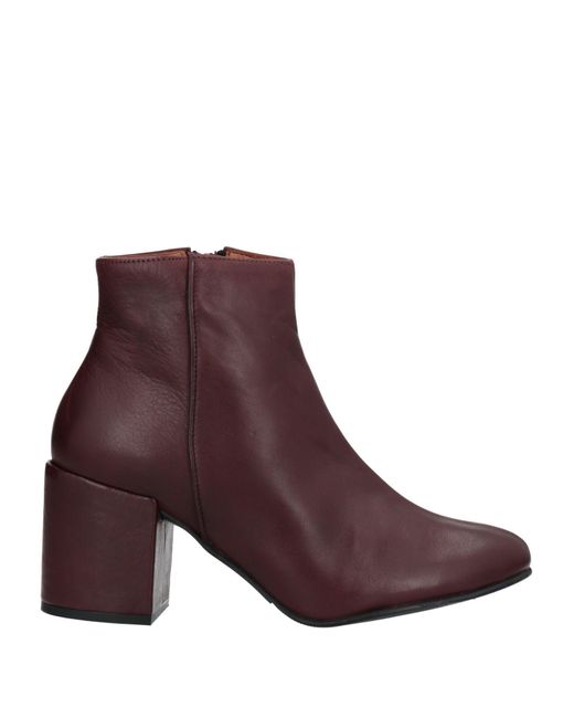 SELECTED Purple Ankle Boots
