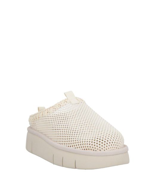 Mou White Mules & Clogs