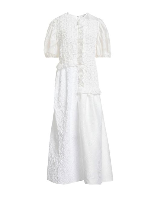 CECILIE BAHNSEN White Maxi Dress