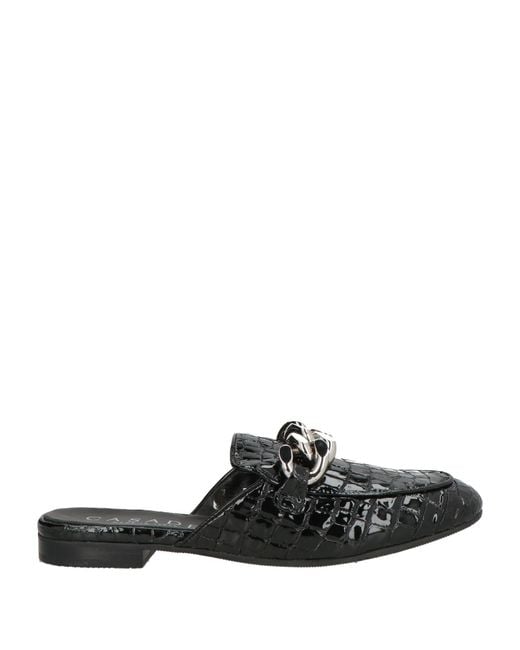 Casadei Black Mules & Clogs Leather