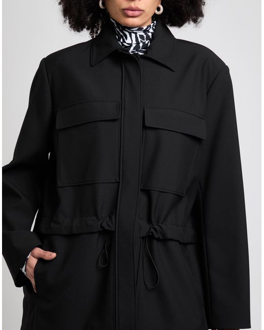 Nina Ricci Black Jacket Polyester, Viscose, Elastane