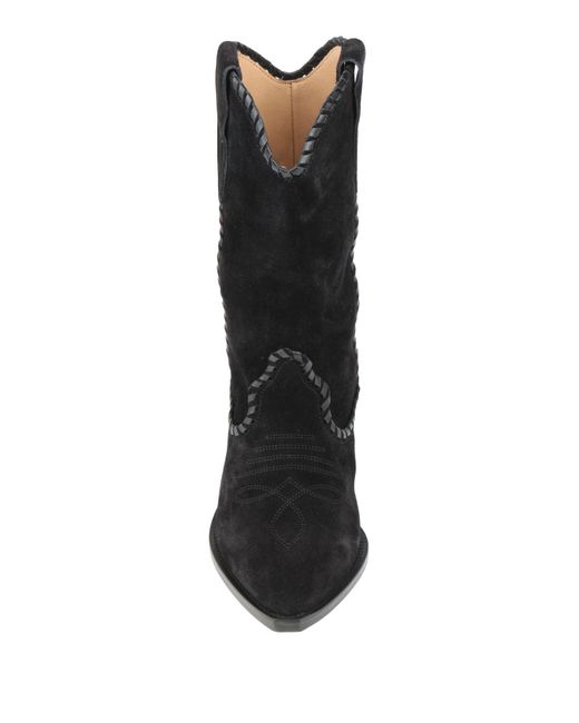 Isabel Marant Black Ankle Boots Calfskin, Cow Leather