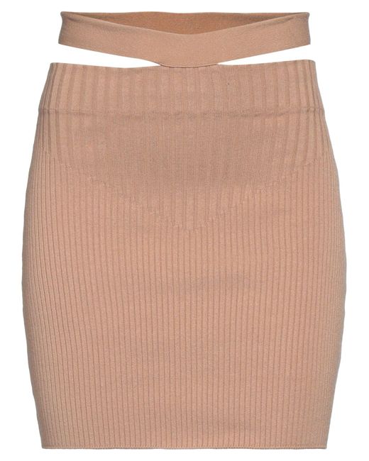 ANDREADAMO Natural Mini Skirt