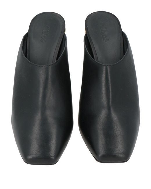 Chloé Black Mules & Clogs Leather